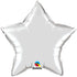 Personalised Metallic Silver <br> Star Balloon